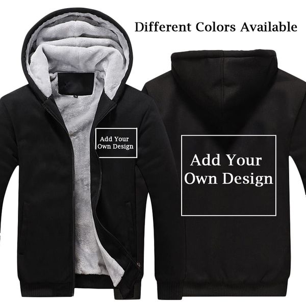 men/women custom logo personalized thicken hoodie customized print text warm flleece winter zipper coat sweatershirt, Black
men/women custom logo personalized thicken hoodie customized print text warm flleece winter zipper coat sweatershirt, Black