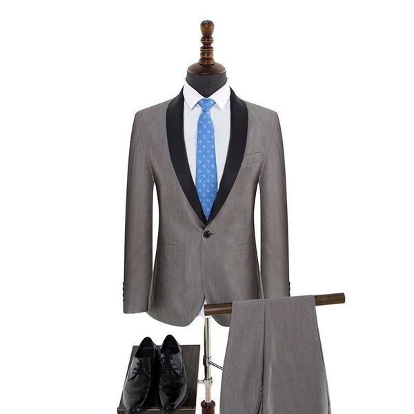 customized new men's suit two-piece suit (jacket + pants) men's single button shawl collar formal wedding groom dress, White;black
customized new men's suit two-piece suit (jacket + pants) men's single button shawl collar formal wedding groom dress, White;black