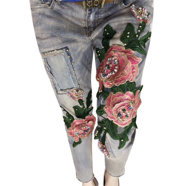 women fashion 3d flower stretch jeans casual slim skinny pencil pants denim beading elastic trousers jeans c036, Blue
women fashion 3d flower stretch jeans casual slim skinny pencil pants denim beading elastic trousers jeans c036, Blue