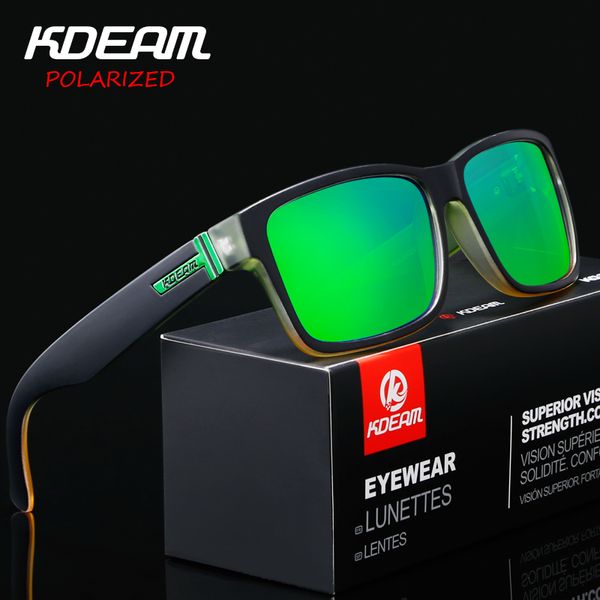 

9 colors metal hinge polarized sunglasses men sport eyewear women sun glasses kdeam reflective coating with case kd505, White;black