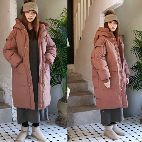 2017 girls long winter clothing jacket of the new bread coat jacket size thick loose down female down duck puffer coat, Tan;black
2017 girls long winter clothing jacket of the new bread coat jacket size thick loose down female down duck puffer coat, Tan;black