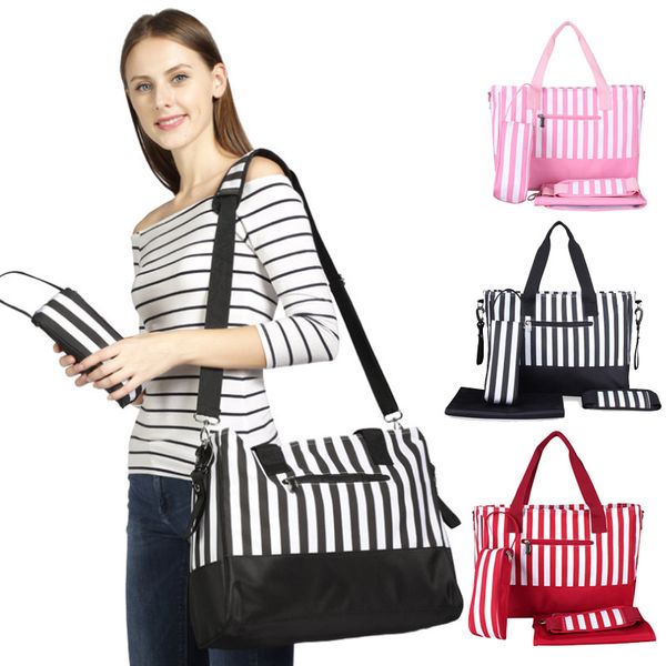 diaper bag mummy backpack nappy bag large capacity stroller bags black and white stripes nursing for baby care
diaper bag mummy backpack nappy bag large capacity stroller bags black and white stripes nursing for baby care