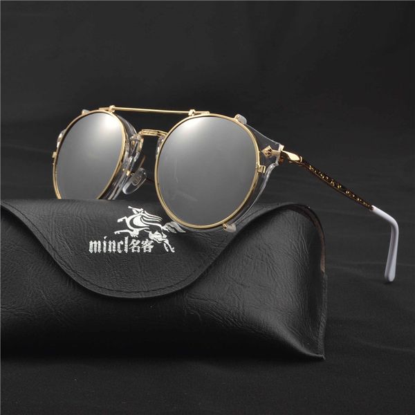 

mincl/ men myopia sunglasses clip magnetic polarized myopia driving glasses clip on dual purpose driving mirror goggles fml, White;black