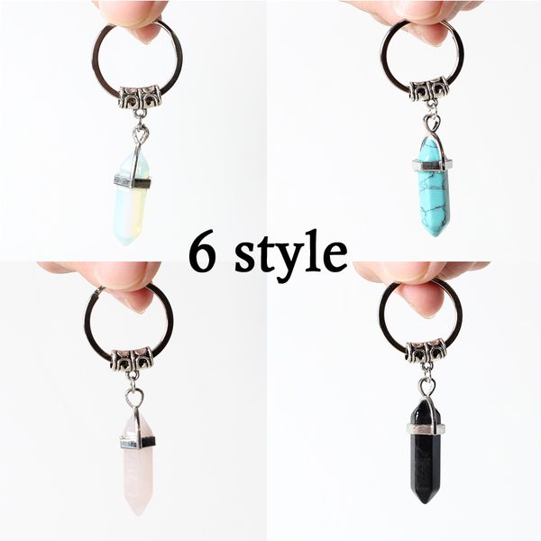 vintage hexagon prism natural stone keychain car keyring accessory bag charm key ring chain 6 color christmas gift g230s, Silver
vintage hexagon prism natural stone keychain car keyring accessory bag charm key ring chain 6 color christmas gift g230s, Silver