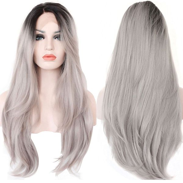 mhazel 1b # ombre серая боковая часть натуральный волнистый прямой бесклеевой передний парик шнурка термостойкое волокно для женщин, Black
mhazel 1b # ombre серая боковая часть натуральный волнистый прямой бесклеевой передний парик шнурка термостойкое волокно для женщин, Black