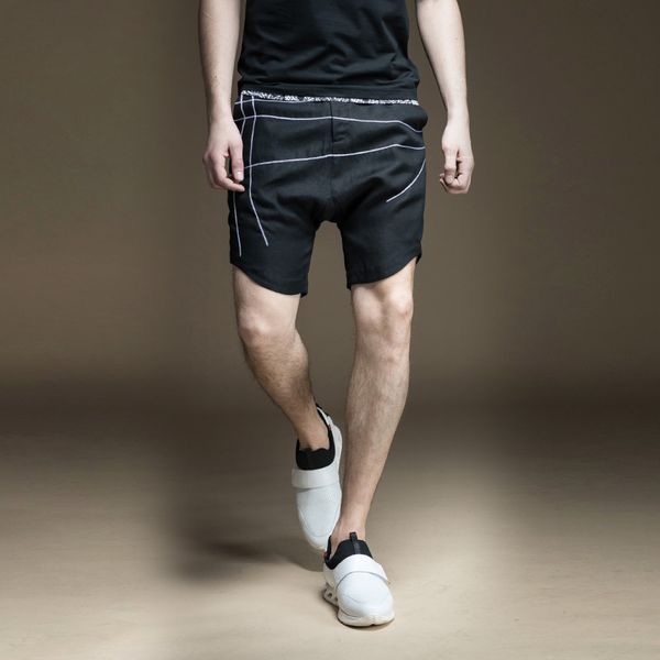 men's shorts male summer slim casual 2021 pure color black trousers personality embroidered beach s172217086, White;black
men's shorts male summer slim casual 2021 pure color black trousers personality embroidered beach s172217086, White;black
