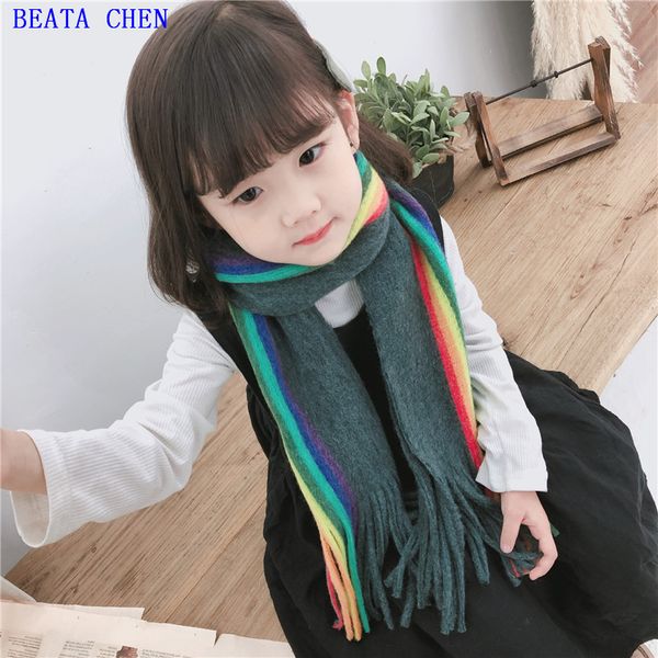 new korean creative rainbow bar imitation cashmere men and women universal children's scarf autumn and winter warm fringe scarf, Red;brown
new korean creative rainbow bar imitation cashmere men and women universal children's scarf autumn and winter warm fringe scarf, Red;brown