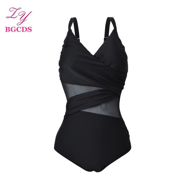 one piece swimsuit mesh swimwear women padded monokini summer bathing suit plus size swimming suit female wear biquini 2545, White;black
one piece swimsuit mesh swimwear women padded monokini summer bathing suit plus size swimming suit female wear biquini 2545, White;black