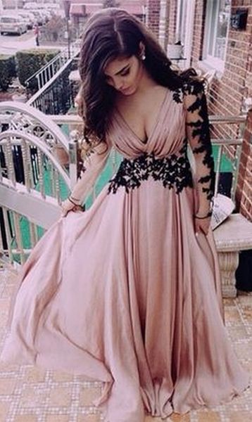 formal evening dresses women's v neck pink black long sleeve bridal gown special occasion prom bridesmaid party dress, Black;red
formal evening dresses women's v neck pink black long sleeve bridal gown special occasion prom bridesmaid party dress, Black;red