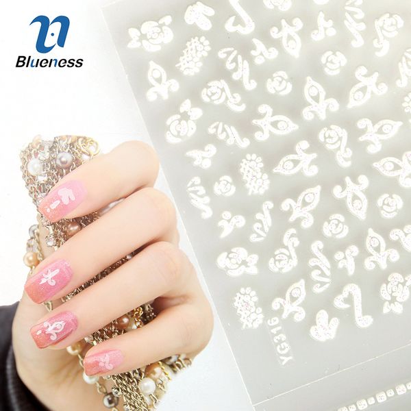 blueness 24pcs/lot 3d white flowers design charms nail art decals manicure decorations supplies diy stickers for nails jh165, Black
blueness 24pcs/lot 3d white flowers design charms nail art decals manicure decorations supplies diy stickers for nails jh165, Black