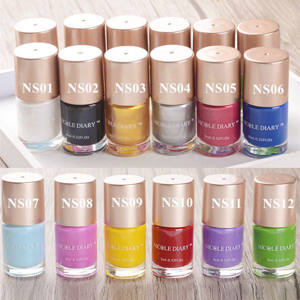 nicole diary 9ml nail polish stamping nail art polish multi color candy black white gold silver
nicole diary 9ml nail polish stamping nail art polish multi color candy black white gold silver