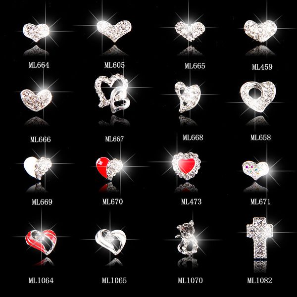 100pcs glitters zircon nail art decorations heart shape luxury bride nails accessoires jewelry nail strass supplies ml664~1082, Silver;gold
100pcs glitters zircon nail art decorations heart shape luxury bride nails accessoires jewelry nail strass supplies ml664~1082, Silver;gold