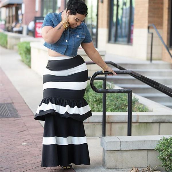 womens maxi long skirts retro skirt fashion bodycon maxi skirts for women f0054 with ruffle, Black
womens maxi long skirts retro skirt fashion bodycon maxi skirts for women f0054 with ruffle, Black