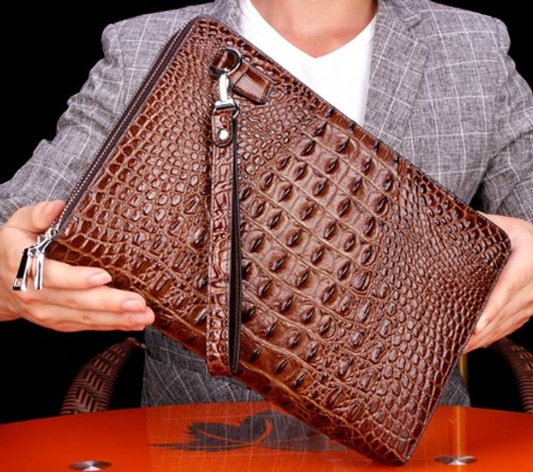 men clutch bags real leather sturdy hard shell crocodile grain double zipper 29cm width super large volume luxury package
men clutch bags real leather sturdy hard shell crocodile grain double zipper 29cm width super large volume luxury package