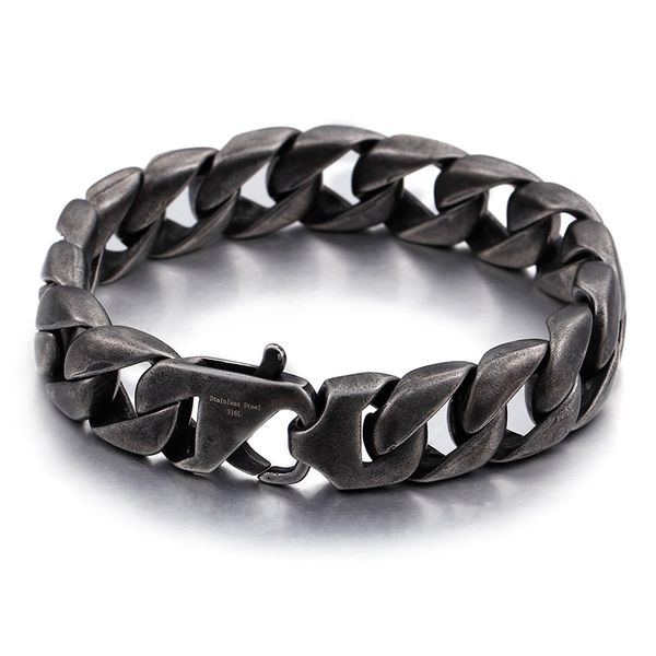 22cm (8.65 inch) wide 15mm 316l stainless steel curb chain bracelet black mens fashion xmas gifts for mens
22cm (8.65 inch) wide 15mm 316l stainless steel curb chain bracelet black mens fashion xmas gifts for mens