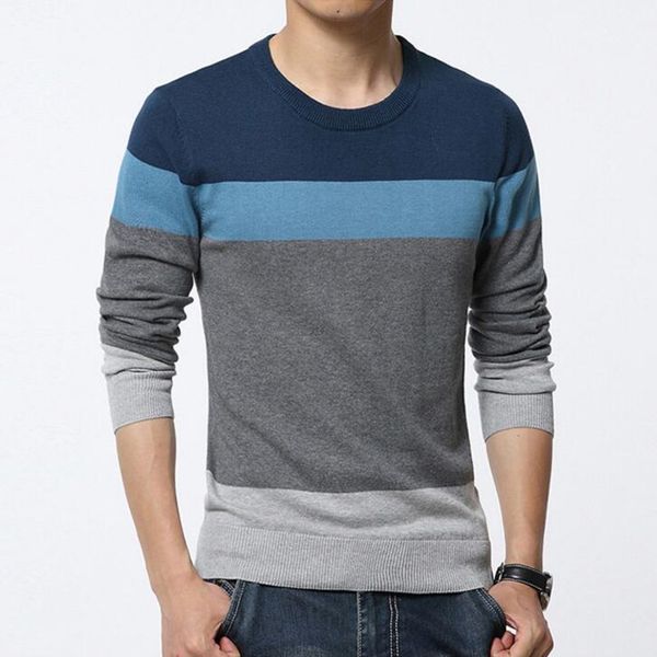 Pullovers New Autumn Fashion Casual Sweater Men O-Neck Striped Slim Fit Knitting Men's Sweaters Cotton Pullovers Male 4XL 5XL
Pullovers New Autumn Fashion Casual Sweater Men O-Neck Striped Slim Fit Knitting Men's Sweaters Cotton Pullovers Male 4XL 5XL