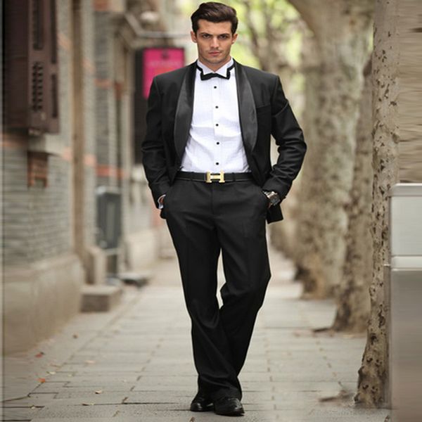 Black Wedding Suits Groom Tuxedos with Shawl Lapel Slim Fit Bridegroom Men Suits 2 Pieces (Jacket+Pants) Prom Wear Blazer
Black Wedding Suits Groom Tuxedos with Shawl Lapel Slim Fit Bridegroom Men Suits 2 Pieces (Jacket+Pants) Prom Wear Blazer