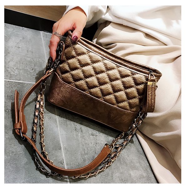 quilting contrast-color hobos plaid bags style transverse square shoulder bag design beishangguang /10
quilting contrast-color hobos plaid bags style transverse square shoulder bag design beishangguang /10