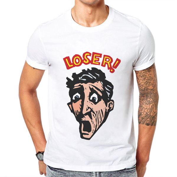 funny loser design men t shirt 100 cotton white short sleeve brand basic mens t-shirt cartoon character printed men tee shirts, White;black
funny loser design men t shirt 100 cotton white short sleeve brand basic mens t-shirt cartoon character printed men tee shirts, White;black