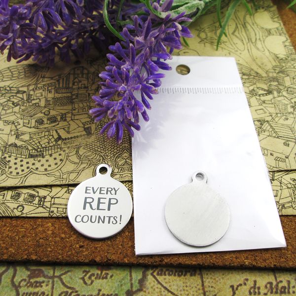 40pcs--"every rep counts"stainless steel charms more style for choosing diy charms pendants for necklace, Bronze;silver
40pcs--"every rep counts"stainless steel charms more style for choosing diy charms pendants for necklace, Bronze;silver