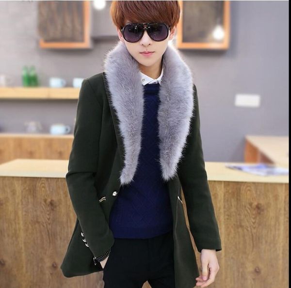 m-xxxl 2018 autumn and winter men's men's long section woolen coat korean version of the solid color slim windbreaker tide, Black
m-xxxl 2018 autumn and winter men's men's long section woolen coat korean version of the solid color slim windbreaker tide, Black