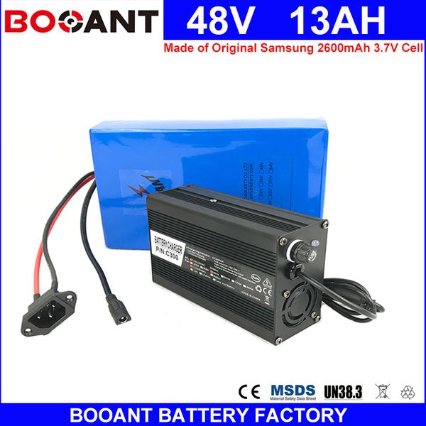 BOOANT 48V 13AH For Bafang 1000W Motor made of Original Samsung 18650 Battery pack 48V 13AH E-Bike 48V Electric Bicycle Battery
BOOANT 48V 13AH For Bafang 1000W Motor made of Original Samsung 18650 Battery pack 48V 13AH E-Bike 48V Electric Bicycle Battery