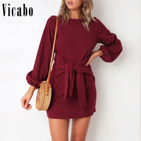 vicabo a-line slim short dress autumn winter women lantern sleeve bandage dresses female streetwear casual dress vestidos, Black;gray
vicabo a-line slim short dress autumn winter women lantern sleeve bandage dresses female streetwear casual dress vestidos, Black;gray