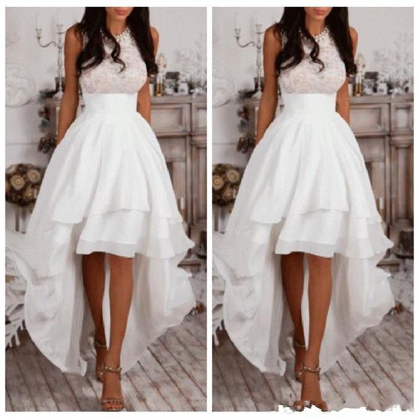 2019 ivory chiffon halter a-line high low prom dresses sleeveless lace homecoming dress evening dress custom made, Black
2019 ivory chiffon halter a-line high low prom dresses sleeveless lace homecoming dress evening dress custom made, Black