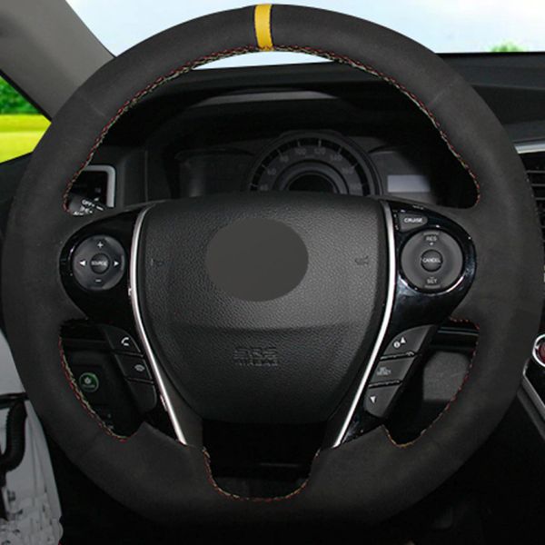 black suede hand-stitched steering wheel cover for honda accord 9 odyssey crosstour 2013-2016
black suede hand-stitched steering wheel cover for honda accord 9 odyssey crosstour 2013-2016