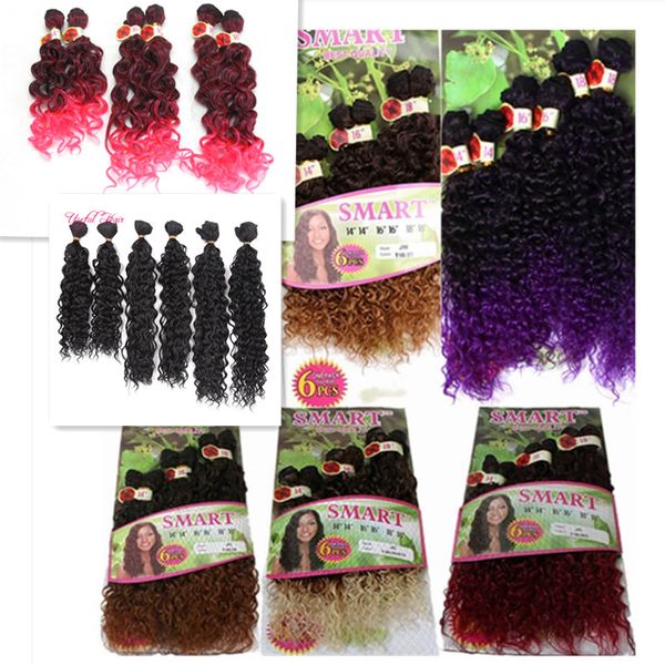6pcs one lotsmart synthetic weft hair jerry curl crochet hair extensions ombre pink unicorn color synthetic braiding hair weaves perucas, Black
6pcs one lotsmart synthetic weft hair jerry curl crochet hair extensions ombre pink unicorn color synthetic braiding hair weaves perucas, Black