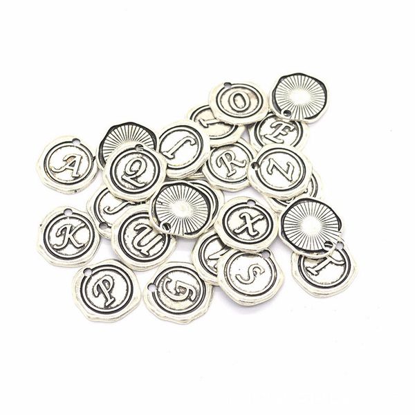 10 sets/lot wax seal antique silver a-z letter alphabet charms pendant - build your own - round charms, Bronze;silver
10 sets/lot wax seal antique silver a-z letter alphabet charms pendant - build your own - round charms, Bronze;silver
