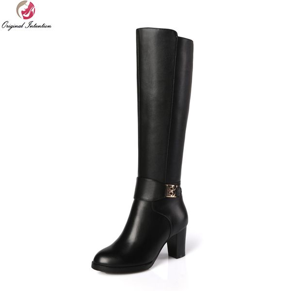 original intention high-quality women knee-high boots nice round toe square heels boots popular black shoes woman us size 3-13
original intention high-quality women knee-high boots nice round toe square heels boots popular black shoes woman us size 3-13