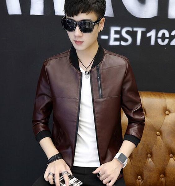 men spring and autumn korea version of the new boutique personality handsome fashion casual trend collared leather jacket /m-4xl, Black
men spring and autumn korea version of the new boutique personality handsome fashion casual trend collared leather jacket /m-4xl, Black