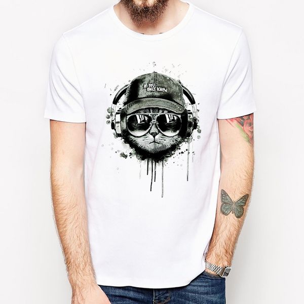 new fashion music cat printed men's casual t-shirt summer cool cat funny hipster short sleeve customized tee p32, White;black
new fashion music cat printed men's casual t-shirt summer cool cat funny hipster short sleeve customized tee p32, White;black