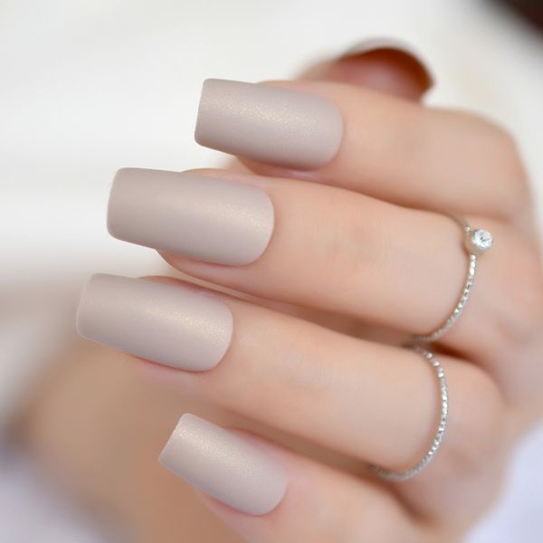 24pcs nude color nail kit simple design frosted fake nail long flat matte candy false nails full wrap manicure acceessories 268m, Red;gold
24pcs nude color nail kit simple design frosted fake nail long flat matte candy false nails full wrap manicure acceessories 268m, Red;gold