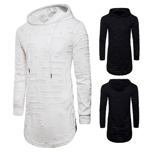 HOT 2018 Outdoor spring autumn men's hole hip-hop sport street cap long-sleeved T-shirt thin male jacket joker hoodies
HOT 2018 Outdoor spring autumn men's hole hip-hop sport street cap long-sleeved T-shirt thin male jacket joker hoodies