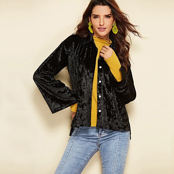new winter coat, korean velvet long sleeves, black lapel, european fashion jacket, women's wear a25120, Black;brown
new winter coat, korean velvet long sleeves, black lapel, european fashion jacket, women's wear a25120, Black;brown