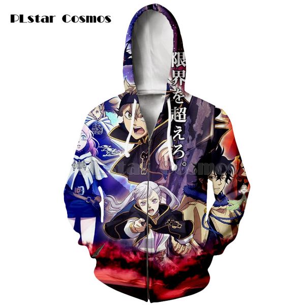 plstar cosmos polyester womens mens hoodies zipper hoodie 3d print black clover clothes women men zip up jacket
plstar cosmos polyester womens mens hoodies zipper hoodie 3d print black clover clothes women men zip up jacket