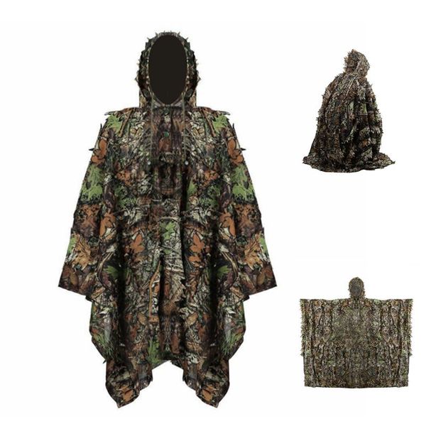 leaf camouflage poncho jungle ghillie suits hunting camouflage 3d bionic leaf for army sniper hunting combat uniform, Camo
leaf camouflage poncho jungle ghillie suits hunting camouflage 3d bionic leaf for army sniper hunting combat uniform, Camo