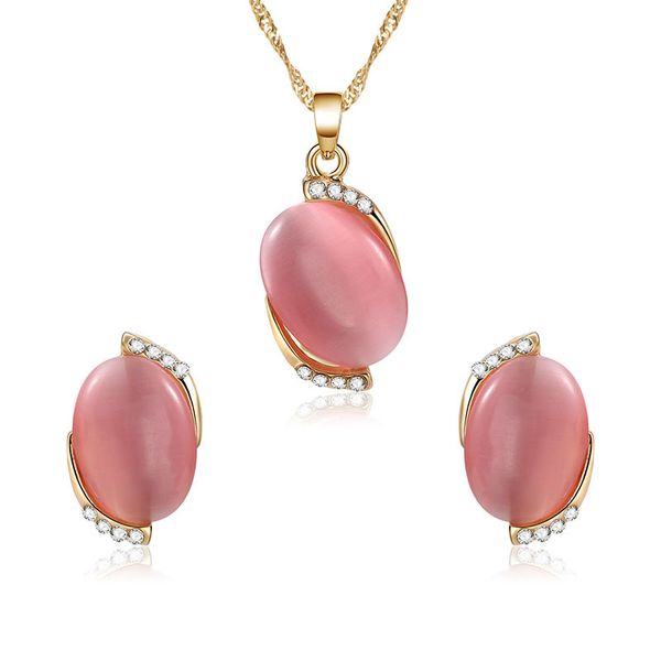 fashion womens fancy natyral pink gemstone stone necklace earring jewelry set metal chain neckalce for gift, Silver
fashion womens fancy natyral pink gemstone stone necklace earring jewelry set metal chain neckalce for gift, Silver