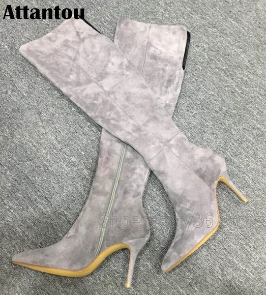 winter women boots thin high heel long over the knee side zipper closure boots party shoes, Black
winter women boots thin high heel long over the knee side zipper closure boots party shoes, Black