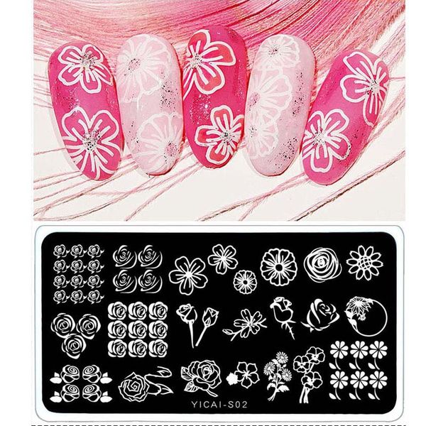 1pc flower pattern nail stamping plates diy nail art stamp image template manicure stencils decoration, White
1pc flower pattern nail stamping plates diy nail art stamp image template manicure stencils decoration, White