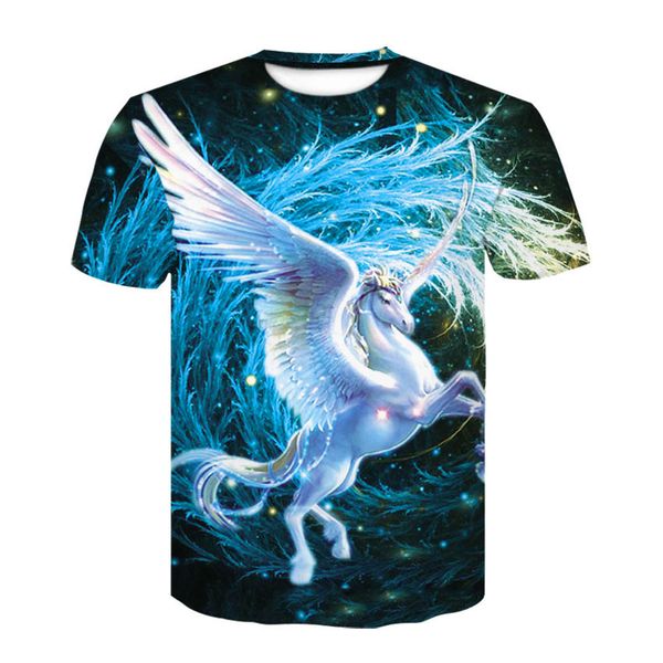 pegasus 3d print cool t-shirt men summer tees t shirt fashion t shirts, White;black 
pegasus 3d print cool t-shirt men summer tees t shirt fashion t shirts, White;black
