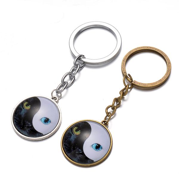 yin yang tai chi bagua 3d cat face eyes keychain black and white charm key chain bag handbag purse pendant car key ring, Slivery;golden
yin yang tai chi bagua 3d cat face eyes keychain black and white charm key chain bag handbag purse pendant car key ring, Slivery;golden