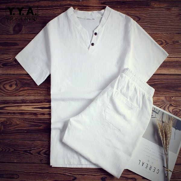 2018 new summer cotton linen v neck black white sets for male plus size -8xl loose fit two piece set for man, Gray
2018 new summer cotton linen v neck black white sets for male plus size -8xl loose fit two piece set for man, Gray