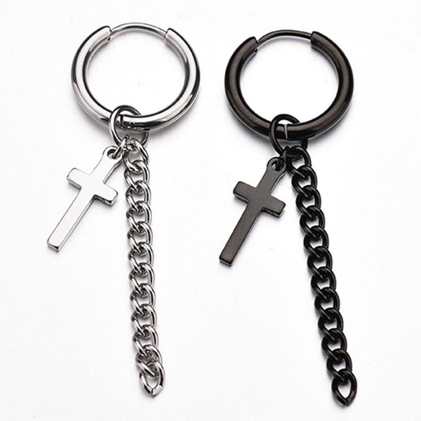 new mens earrings steel black silver korean female long tassel chain earrings for wedding personality cross groom accessories groom wear, Black;gray
new mens earrings steel black silver korean female long tassel chain earrings for wedding personality cross groom accessories groom wear, Black;gray