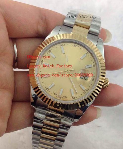 factory supplier luxury sapphire 41mm 126333 gold dial automatic mechanical mens men's watch watches fashion wristwatches, Slivery;brown
factory supplier luxury sapphire 41mm 126333 gold dial automatic mechanical mens men's watch watches fashion wristwatches, Slivery;brown
