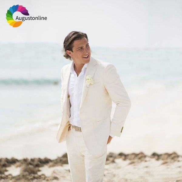 custom made ivory/beige linen men suits for wedding men suits slim fit summer beach groom tuxedo 2piece jacket casual prom wear, White;black
custom made ivory/beige linen men suits for wedding men suits slim fit summer beach groom tuxedo 2piece jacket casual prom wear, White;black