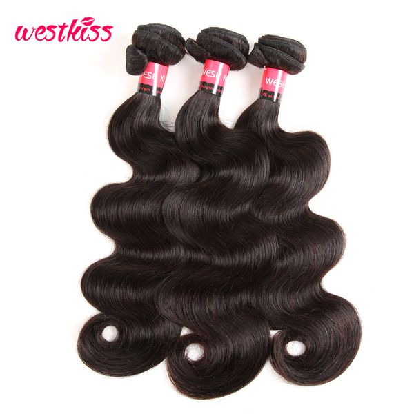 west kiss 100% human hair bundles 1 piece natural black brazilian body wave hair weaving 8-30 inch non-remy ing, Black;brown
west kiss 100% human hair bundles 1 piece natural black brazilian body wave hair weaving 8-30 inch non-remy ing, Black;brown