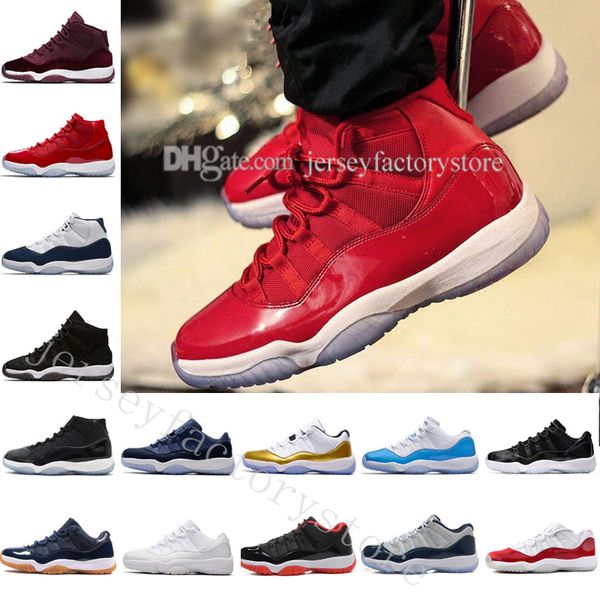 

11 gym red chicago midnight navy win like 82 bred basketball shoes 11s space jam mens sports shoes womens trainers sneakers us 5.5-13